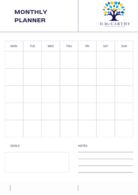 free monthly and weekly planner