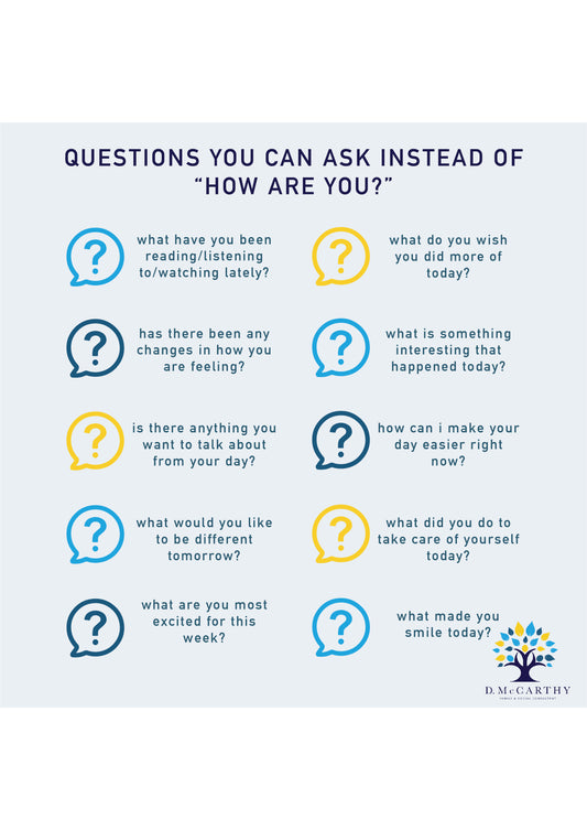printable questions to ask instead of 'how are you?'